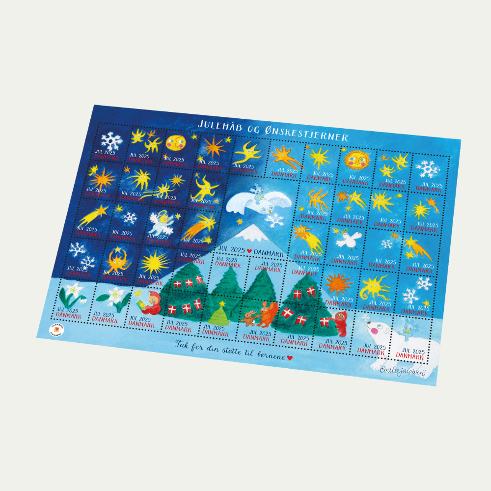 Julemærket 2025 helark selvklæbende