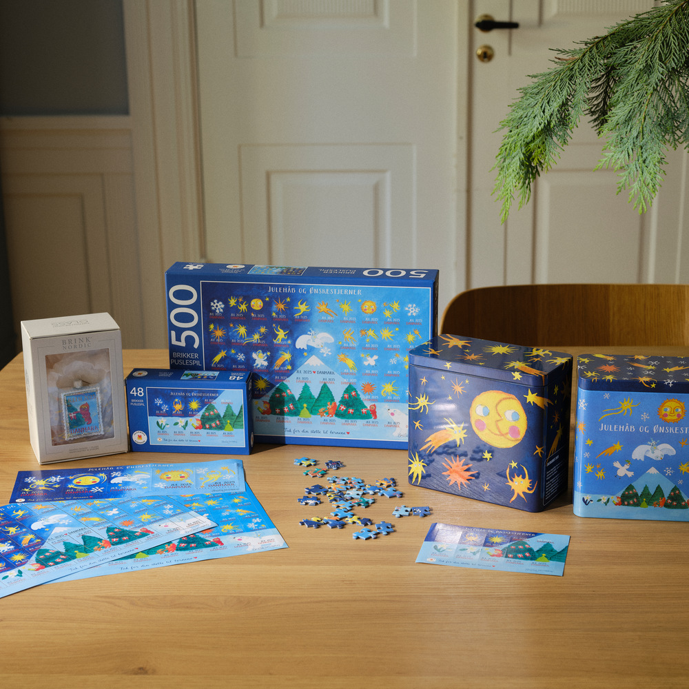 Miniark selvklæbende - Julemærket 2025 - Billede 2